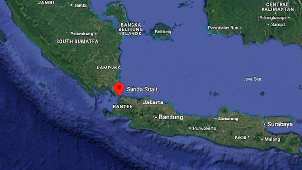 Titik lokasi pusat megathrust. (Dok. Google Maps)