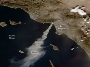Ganasnya Kebakaran Hutan Terparah di Los Angeles Terekam Satelit NASA