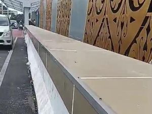 Material Overpass Stasiun Kereta Api Medan yang Rusak Sudah Diperbaiki Material Overpass Stasiun Kereta Api Medan yang Rusak Sudah Diperbaiki