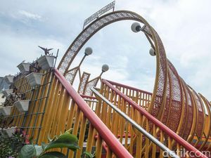 Melihat Jembatan Kali Opak yang Estetik