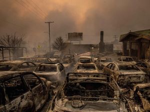 Mobil-mobil Hangus Jadi Saksi Bisu Ganasnya Kebakaran Hutan di California