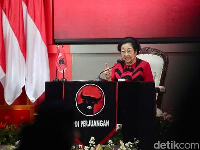 Potret Megawati Pidato Tegas di HUT Ke-52 PDIP