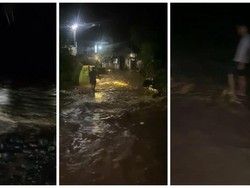 Sungai Way Laay Meluap, Ratusan Rumah di Pesisir Barat Terendam Banjir
