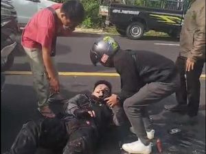 Kecelakaan Libatkan Moge Terjadi di Bangkalan, Warga: Jek Lok On Laon Kecelakaan Libatkan Moge Terjadi di Bangkalan, Warga: Jek Lok On Laon