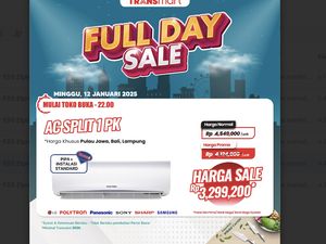 AC Split 1 PK Cuma Rp 3 Jutaan di Transmart Full Day Sale