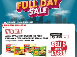 Wow! Beli 5 Bungkus Mie Instan di Transmart Full Day Sale Cuma Rp 13 Ribuan
