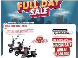Aneka Sepeda Listrik Diskon Tembus 45% di Transmart Full Day Sale