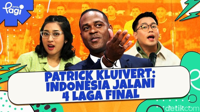 Detik Pagi edisi Senin, 13 Januari 2025 membahas Patrick Kluivert: Indonesia Jalani 4 Laga Final