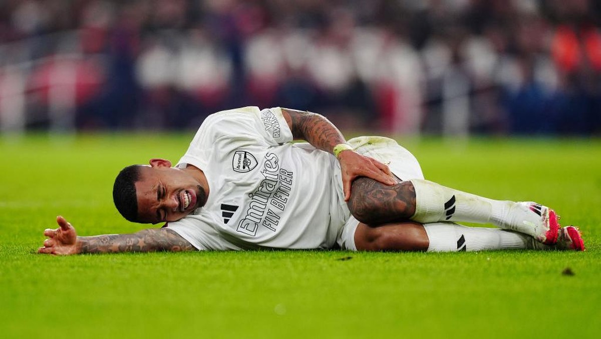 Arsenal memastikan Gabriel Jesus mengalami cedera ACL. (Foto: PA Images via Getty Images/Mike Egerton - PA Images)