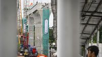 Melihat Progres Pembangunan LRT Velodrome-Manggarai Fase 1B