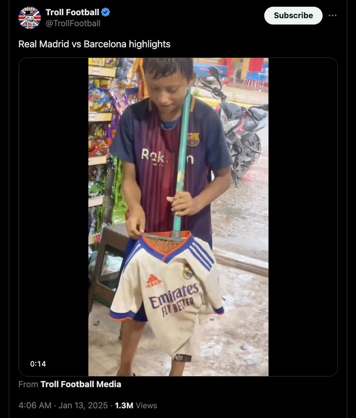 Meme Barca Kalahkan Madrid 5-2 Meme Barca Kalahkan Madrid 5-2
