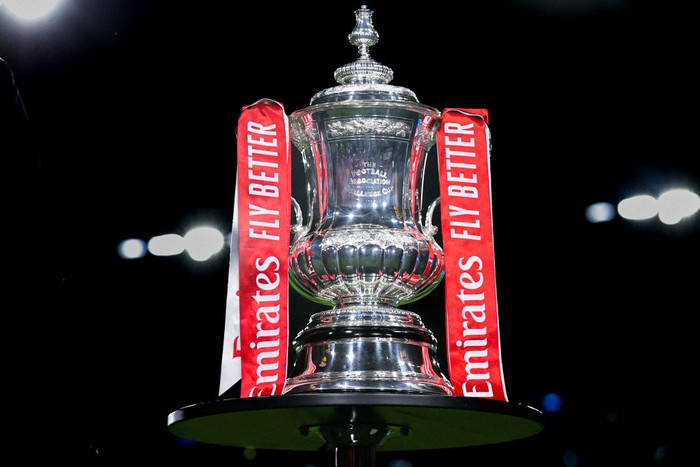 SHEFFIELD, ENGLAND - JANUARY 09: The FA Cup trophy is seen prior to the Emirates FA Cup Third Round match between Sheffield United and Cardiff City at Bramall Lane on January 09, 2025 in Sheffield, England. (Photo by James Gill - Danehouse/Getty Images)