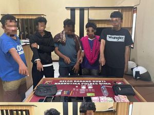 Tujuh Bandar-Pengedar Sabu Jaringan Sumbawa di Bima Diringkus dalam Semalam