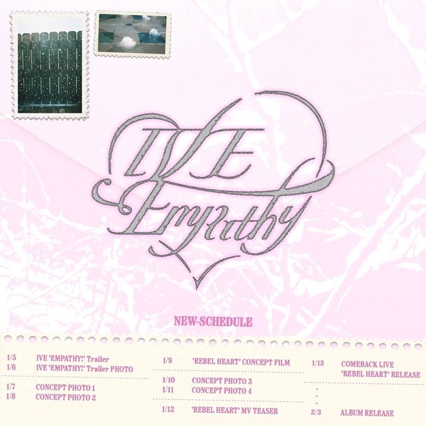 Potret time table perilisan album 'IVE Empathy'