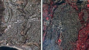 Mengerikan! Foto Satelit Sebelum dan Sesudah Kebakaran di Los Angeles