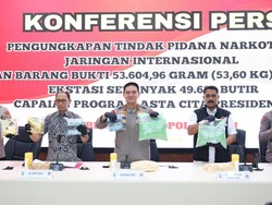 Polda Riau Gagalkan Peredaran 53,6 Kg Sabu-49 Ribu Ekstasi, 4 Kurir Ditangkap