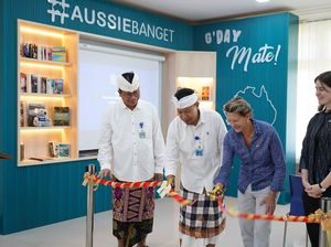 Konjen Australia Buka #AussieBanget Corner di Kampus Unud