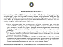 Komdis PSSI Batalkan Gol Persibo ke Gawang Deltras FC