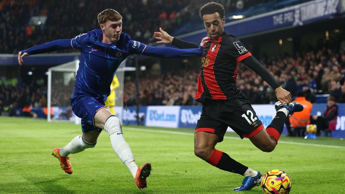 Chelsea ditahan Bournemouth 2-2 dalam lanjutan Liga Inggris 2024/2025. (Foto: Bryn Lennon/Getty Images)