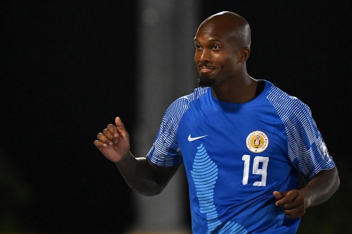 WILLEMSTAD - Gervane Kastaneer of Curacao celebrates his goal during the World Cup qualifying Concacaf match between Curacao and Barbados at the Ergilio Hato stadium on June 5, 2024 (local time) in Willemstad, Curacao. ANP | Hollandse Hoogte | GERRIT VAN COLOGNE (Photo by ANP via Getty Images)