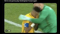 Liverpool bersyukur banget sudah tidak menghadapi Forest lagi musim ini, setelah 1 kali kalah dan 1 kali seri. Foto: dok. Internet/X (Twitter)
