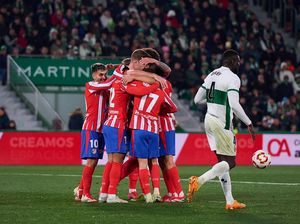 Elche Vs Atletico: Los Colchoneros ke Perempatfinal Copa del Rey