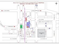 Rekayasa Lalu Lintas di Sekitar Underpass HM Yamin Medan Usai Diresmikan