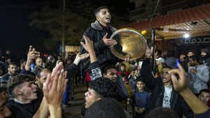 Gembiranya Warga Gaza Rayakan Kesepakatan Gencatan Senjata