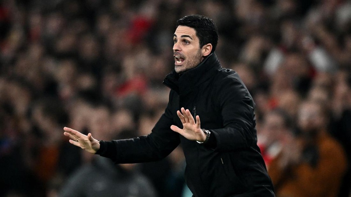 Manajer Arsenal Mikel Arteta kalem Real Madrid mempunyai keyakinan tinggi untuk bangkit. (Foto: REUTERS/Dylan Martinez)