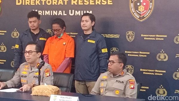 Penampakan Nanang Gimbal Berbaju Tahanan Usai Bunuh Sandy Permana