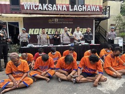 14 Bandit Jalanan di Surabaya Utara Diringkus Selama Sebulan