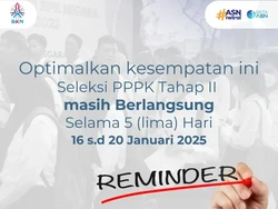 Pendaftaran PPPK Tahap II Diperpanjang Lagi hingga 20 Januari, Manfaatkan Ya!