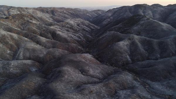 Perbukitan di Los Angeles Gundul Dilalap Api