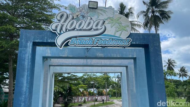 Suasana Hooba Beach Foodcourt Pangandaran