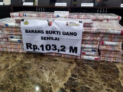Tumpukan Uang Rp 103,2 M Hasil Sitaan Kasus Judol