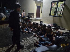10 Pelajar Pandeglang Diamankan Polisi karena Hendak Tawuran