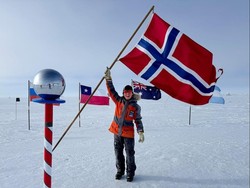 Ini Dia Pemain Ski Solo Termuda yang Berhasil ke Kutub Selatan