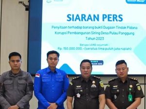 Kejari Muara Enim Sita Uang Rp 150 Juta, Dugaan Korupsi Pembuatan Siring