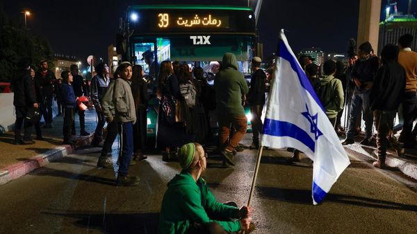 Aksi Warga Israel Blokir Jalan Raya, Menentang Gencatan Senjata Gaza