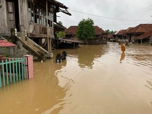 Sungai Sake Meluap, Ratusan Rumah di Musi Banyuasin Terendam