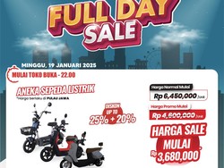 Aneka Sepeda Listrik Diskon Tembus 45% di Transmart Full Day Sale