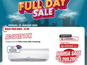 AC Split 1 PK Cuma Rp 3 Jutaan di Transmart Full Day Sale