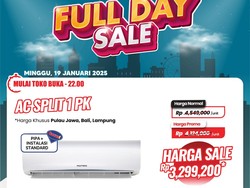 AC Split 1 PK Cuma Rp 3 Jutaan di Transmart Full Day Sale