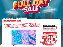 Smart TV UHD 65 inch di Transmart Full Day Sale Diskon Gede