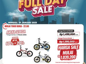 Beli Sepeda Rp 1 Juta Cuma di Transmart Full Day Sale