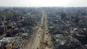 Foto Kehancuran di Gaza Utara dari Udara