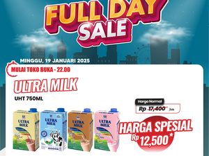 Beli Susu Kotak 750 Ml di Transmart Full Day Sale Cuma Rp 12.500