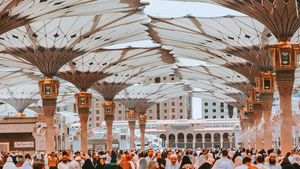 5 Fakta Unik Payung Masjid Nabawi, Jumlah hingga Jadwal Buka Tutupnya