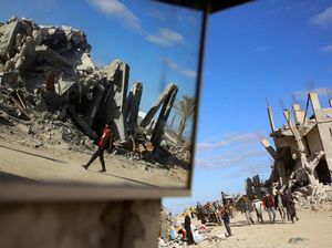 Kota Rafah Luluh Lantak Saat Warga Kembali di Tengah Gencatan Senjata