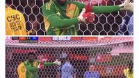 MU Dilibas Brighton, Sarung Tangan Onana Bolong